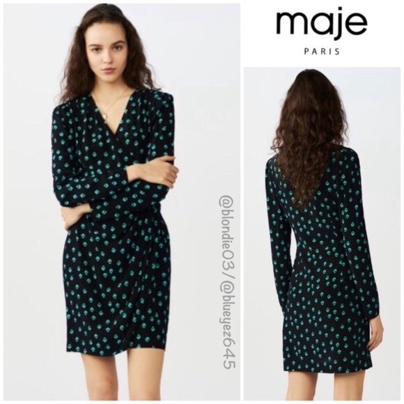 Maje “Renimi” long sleeve Dress 2 (US M) - Picture 1 of 7